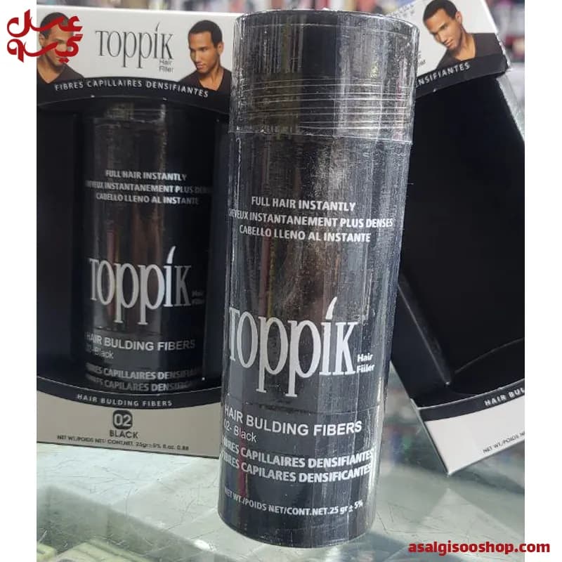 پودر پرپشت کننده مو تاپیک|Toppik Hair Filler Thickening Fibers 25g| کد 2585 — تصویر ۳