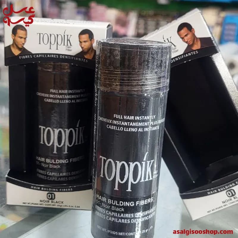 پودر پرپشت کننده مو تاپیک|Toppik Hair Filler Thickening Fibers 25g| کد 2585