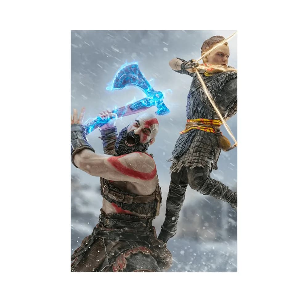 فیگور Kratos و Atreus از بازی God Of War ساخت شرکت Iron Studios — تصویر ۶