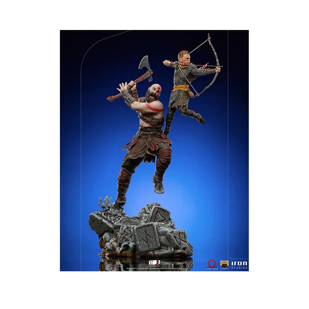 فیگور Kratos و Atreus از بازی God Of War ساخت شرکت Iron Studios — تصویر ۵