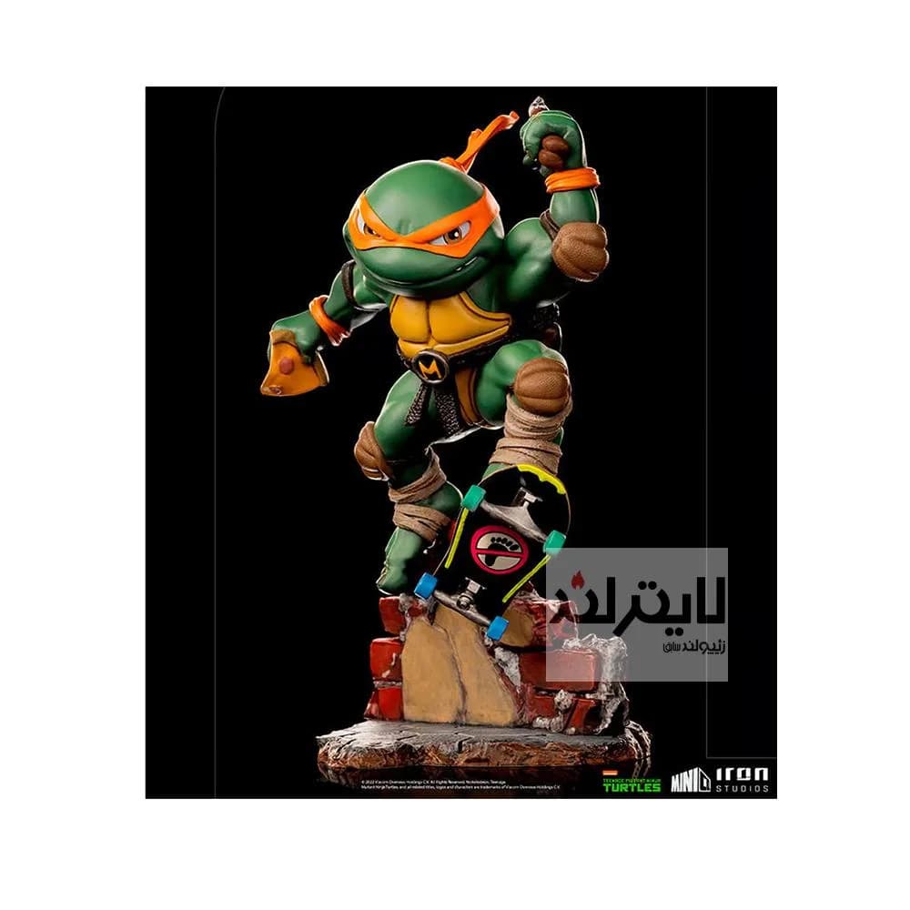 فیگور Michelangelo سری Minico از لاک پشت های نینجا ساخت شرکت Iron Studios — تصویر ۲