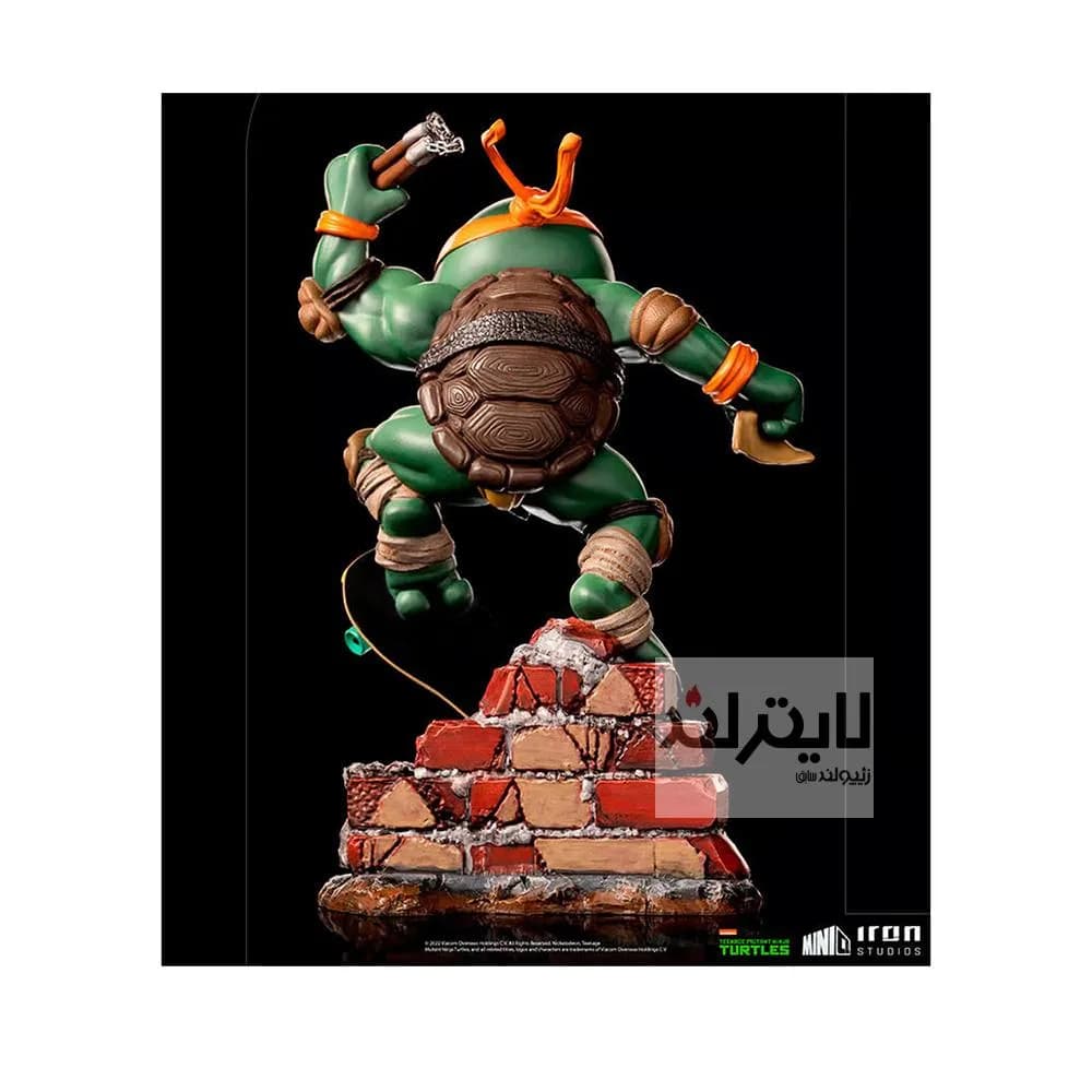 فیگور Michelangelo سری Minico از لاک پشت های نینجا ساخت شرکت Iron Studios — تصویر ۳