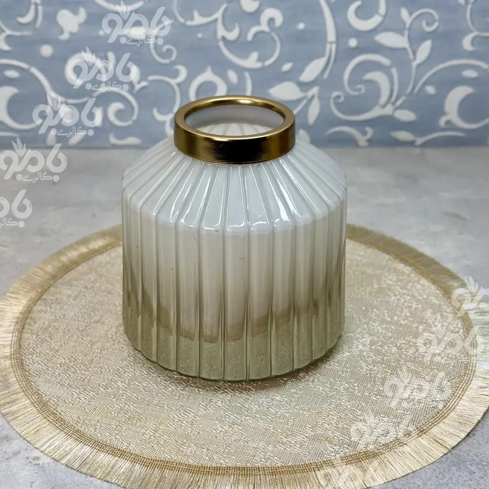 گلدان رومیزی لب فلزی پارسا کوچک