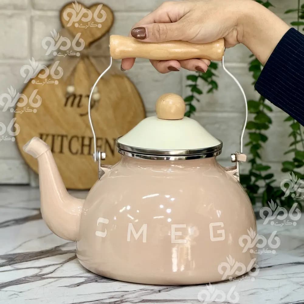 کتری لعابی سوتی کرمی — تصویر ۴