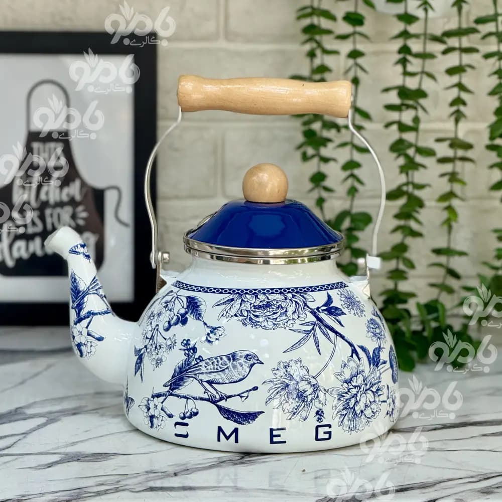 کتری لعابی سوتی سفید
