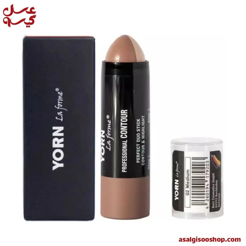 کانتور و هایلایتر استیکی یورن|Yorn Dual Stick Contour & Highlighter| کد 2523 — تصویر ۲