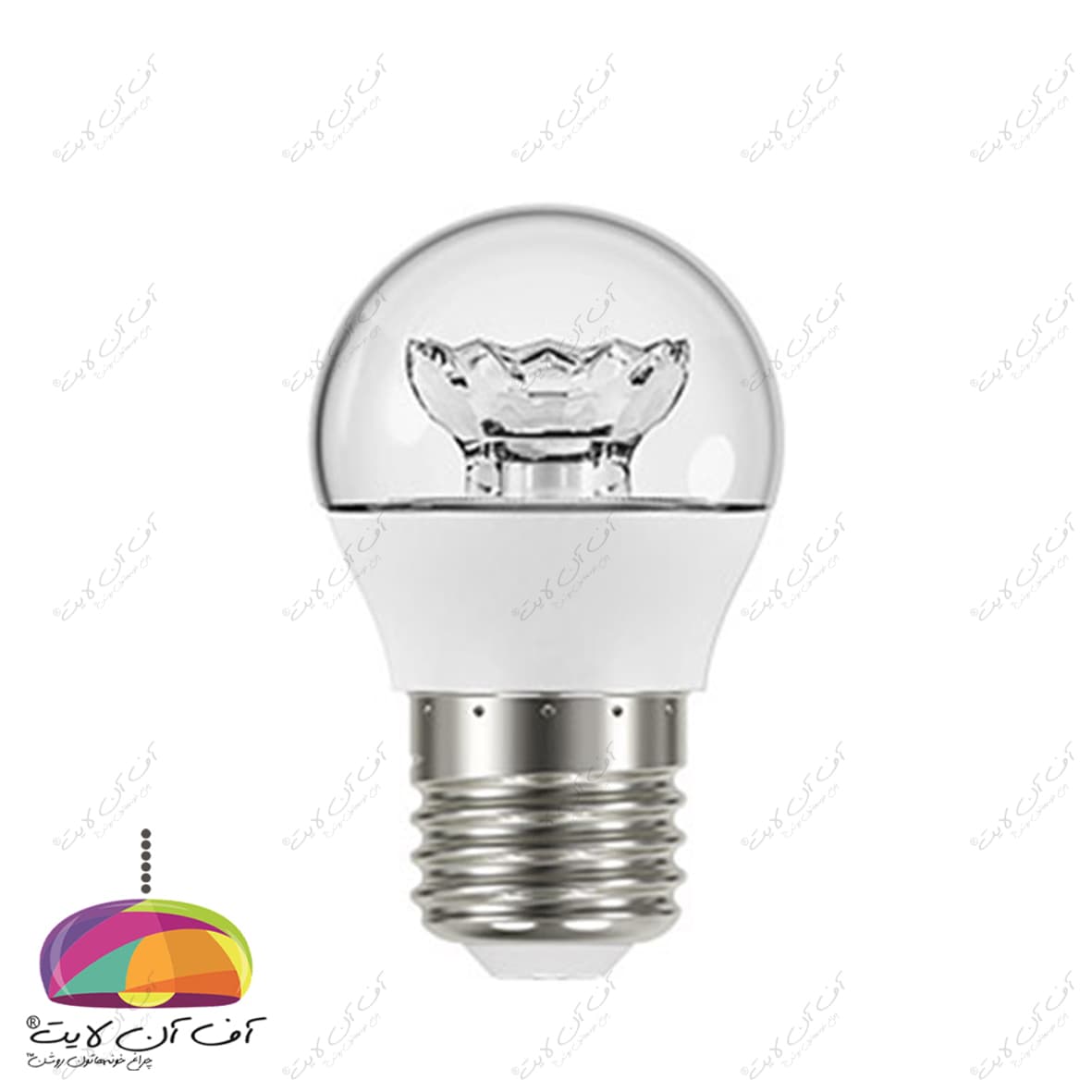 لامپ حبابی 5 وات LED مدل P45 شفاف لامپ نور