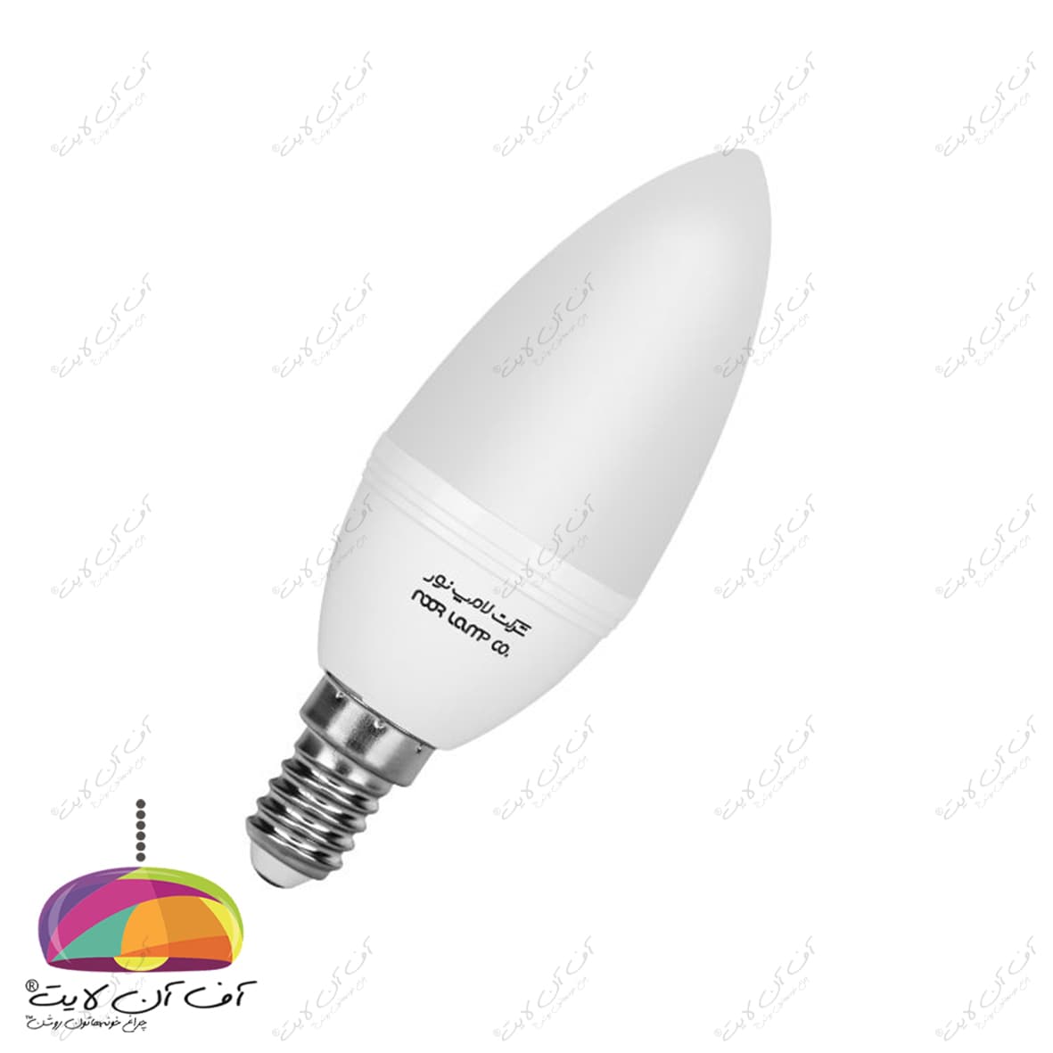 لامپ شمعی معمولی مات 6 وات LED لامپ نور
