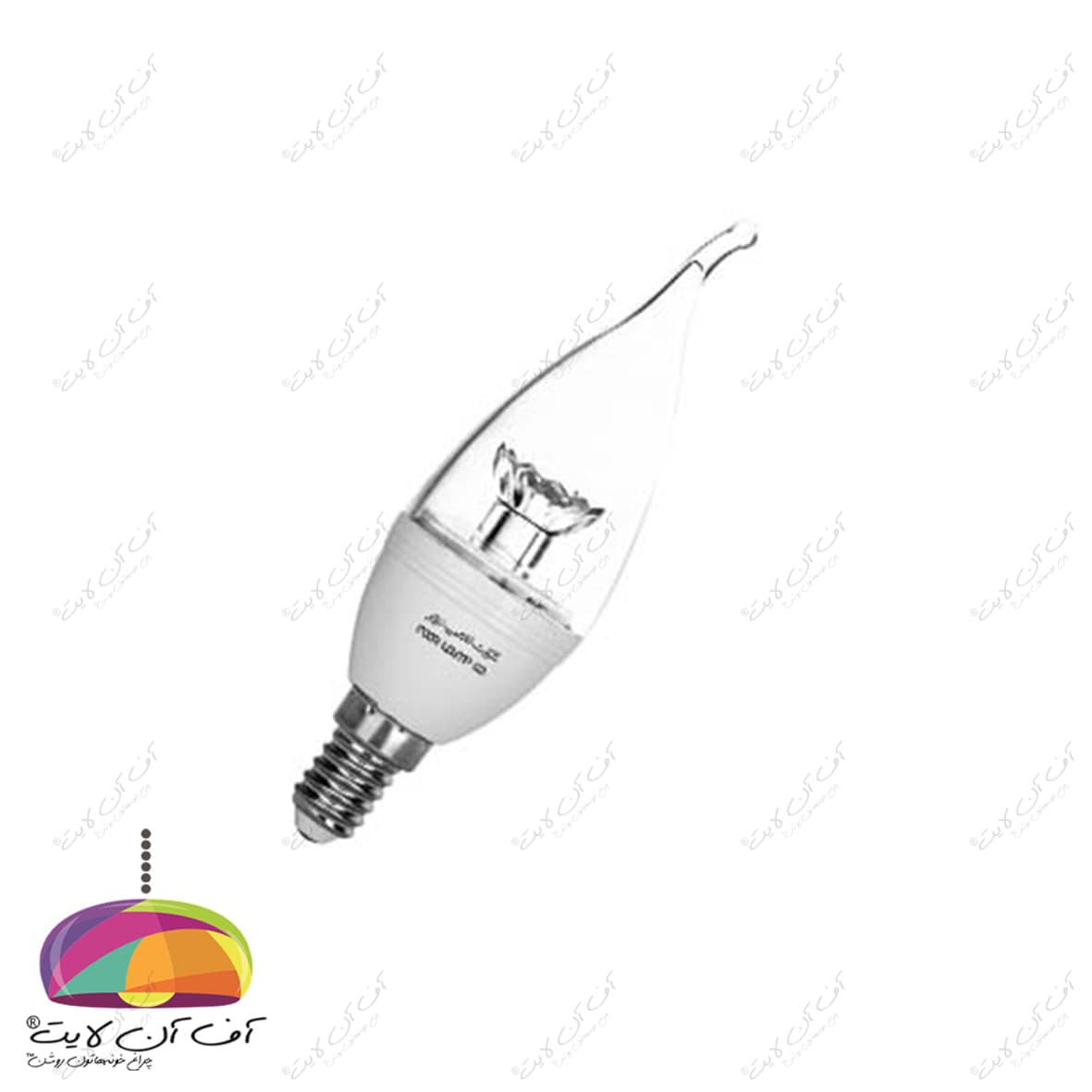 لامپ شمعی اشکی شفاف 6 وات LED لامپ نور