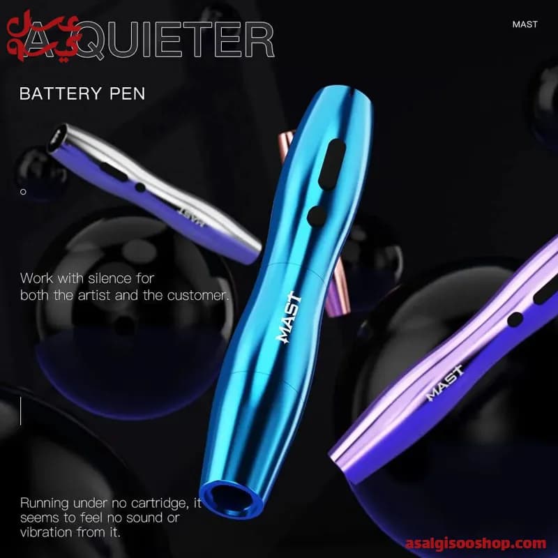 دستگاه تاتو پن مست|Mast P20 Wireless Tattoo Pen Machine OLED Display| کد 2502 — تصویر ۶