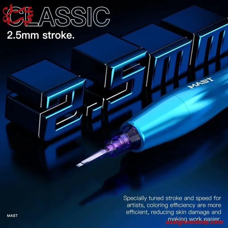 دستگاه تاتو پن مست|Mast P20 Wireless Tattoo Pen Machine OLED Display| کد 2502 — تصویر ۴