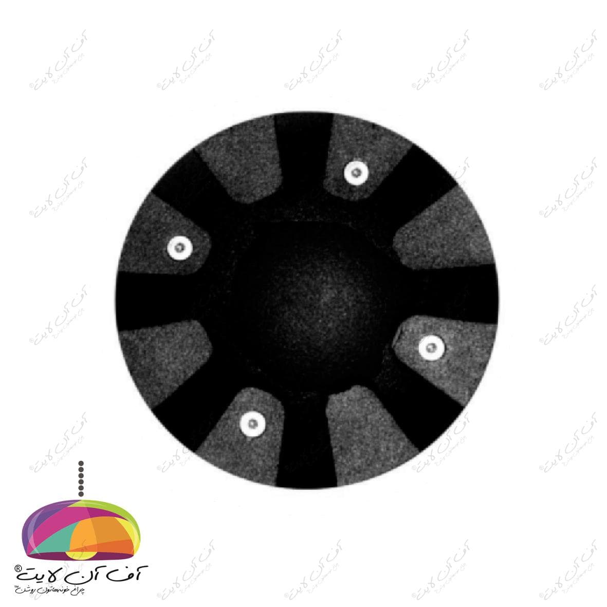 چراغ دفنی هشت طرفه مدل ونوس GU10 زمرد نور