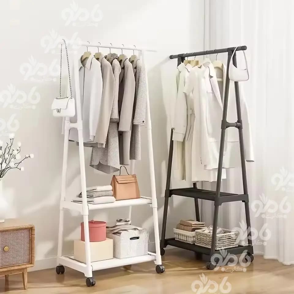 استند فلزی رگال لباس 3 گوش چرخدار