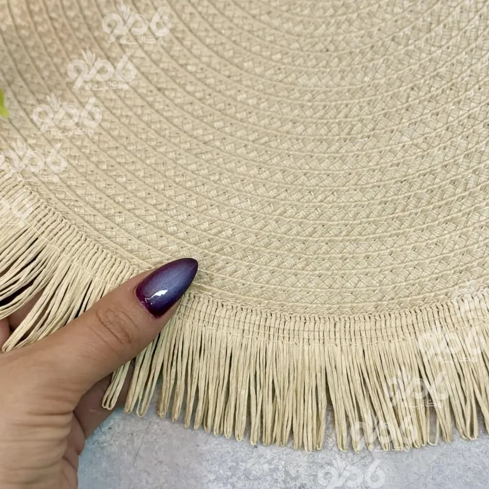 زیر بشقابی پارچه ای گرد کد456 — تصویر ۴
