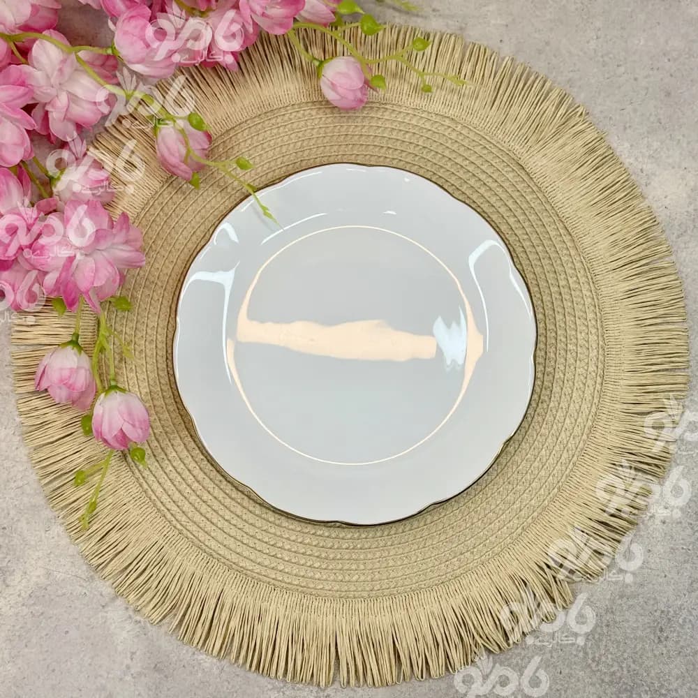 زیر بشقابی پارچه ای گرد کد456 — تصویر ۳