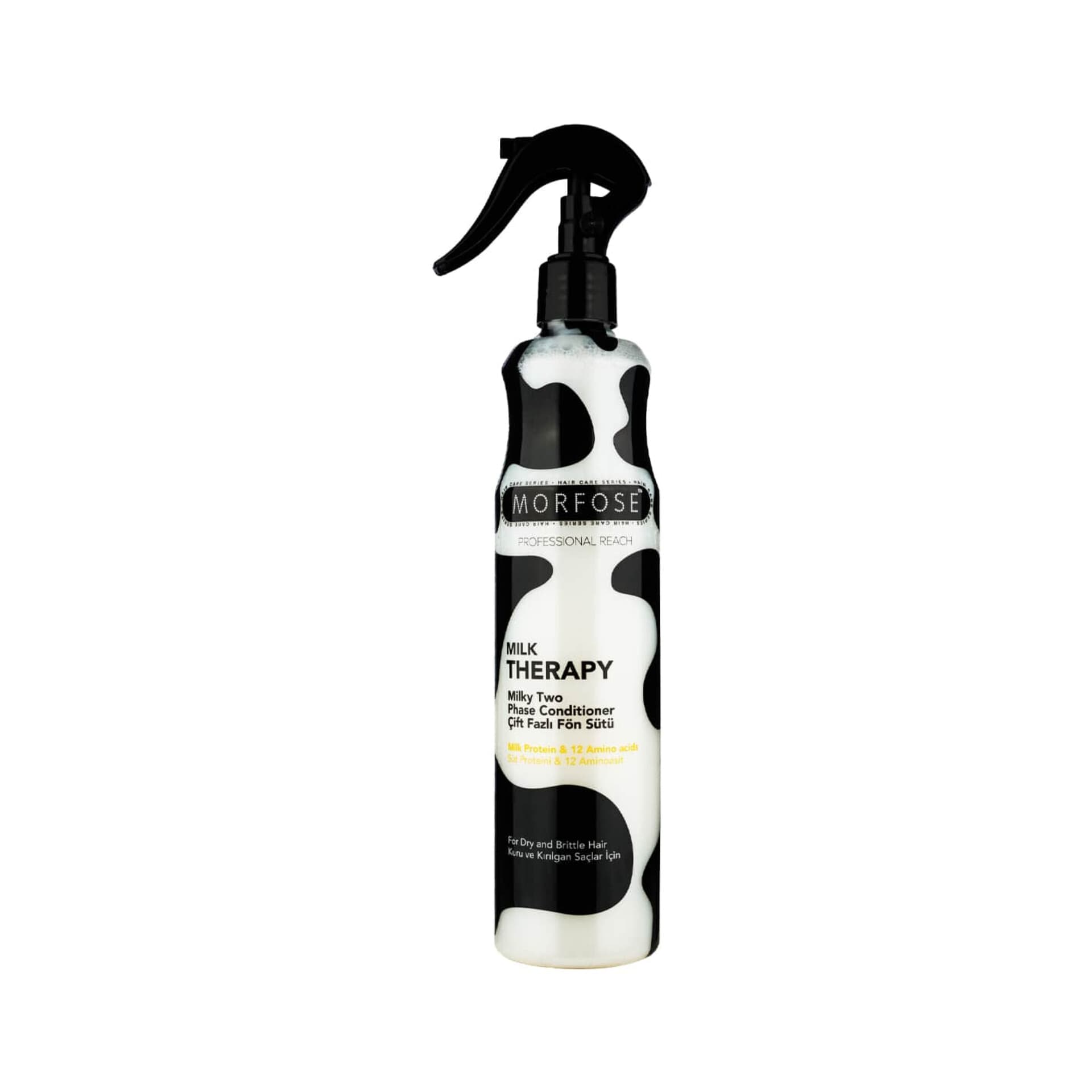 اسپری دو فاز مورفوس Milk Therapy حجم ۴۰۰ میل اورجینال نرمکننده و ترمیمکننده موهای خشک و آسیبدیده — تصویر ۲