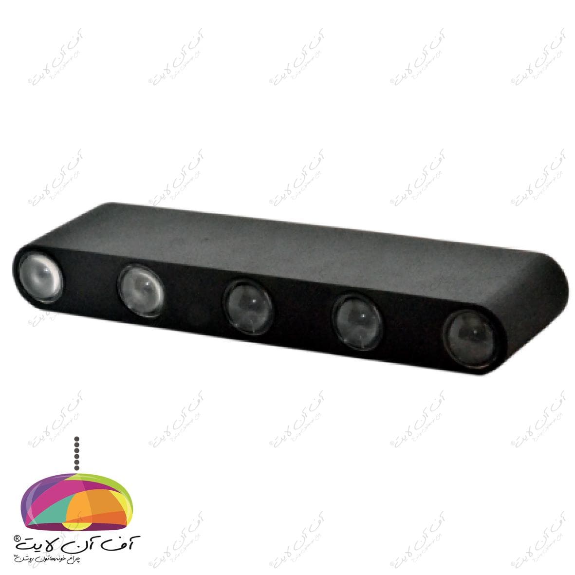 چراغ دکوراتیو 2 طرفه قطاری 10 وات زمرد نور
