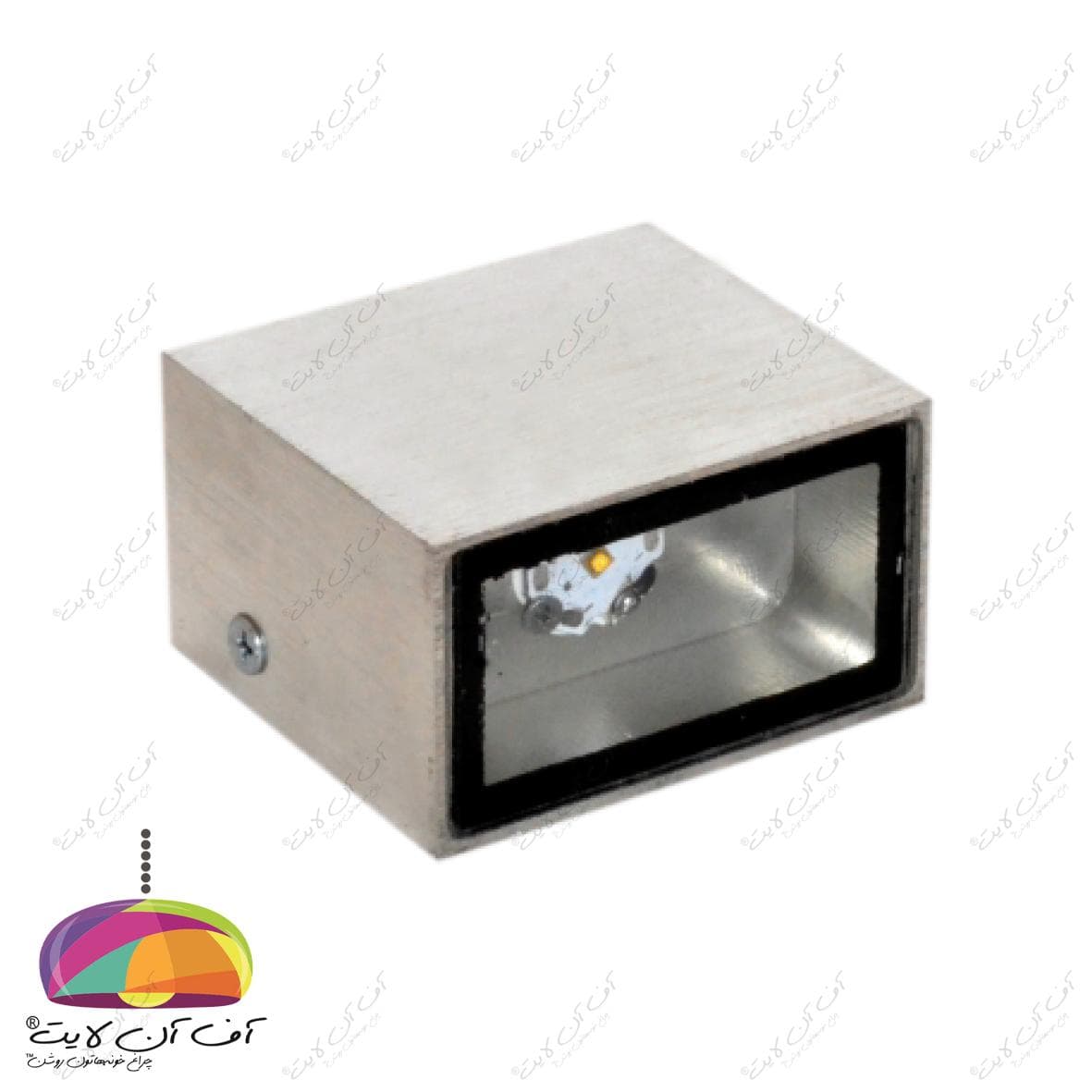 چراغ دکوراتیو یکطرفه مستطیل 2.5 وات زمرد نور