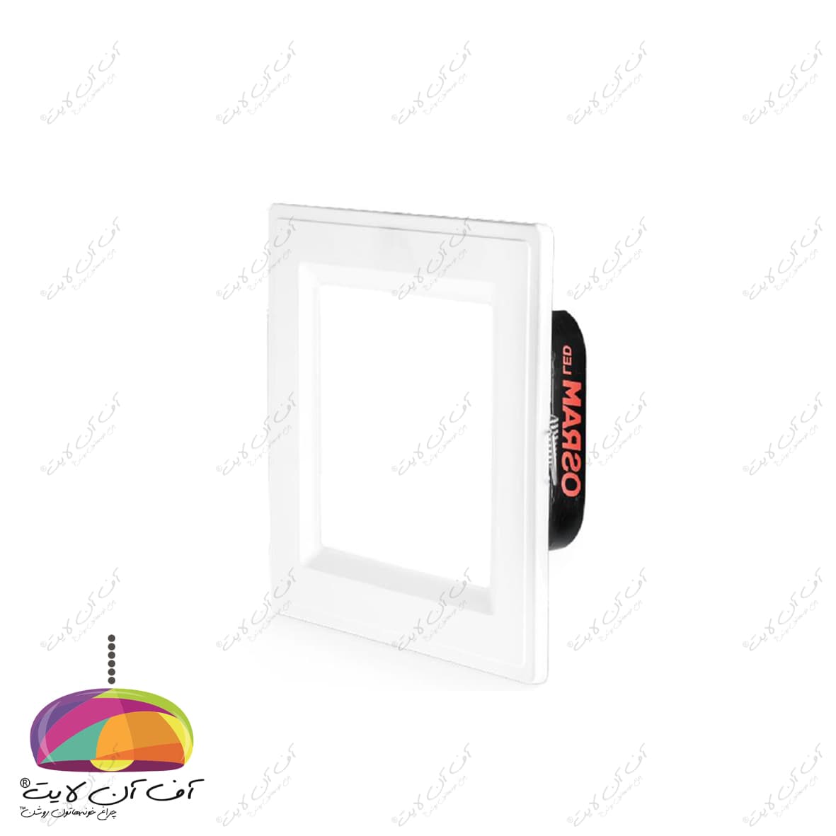 پنل سقفی LED توکار مربع 12 وات مدل زمرد آلتون رای