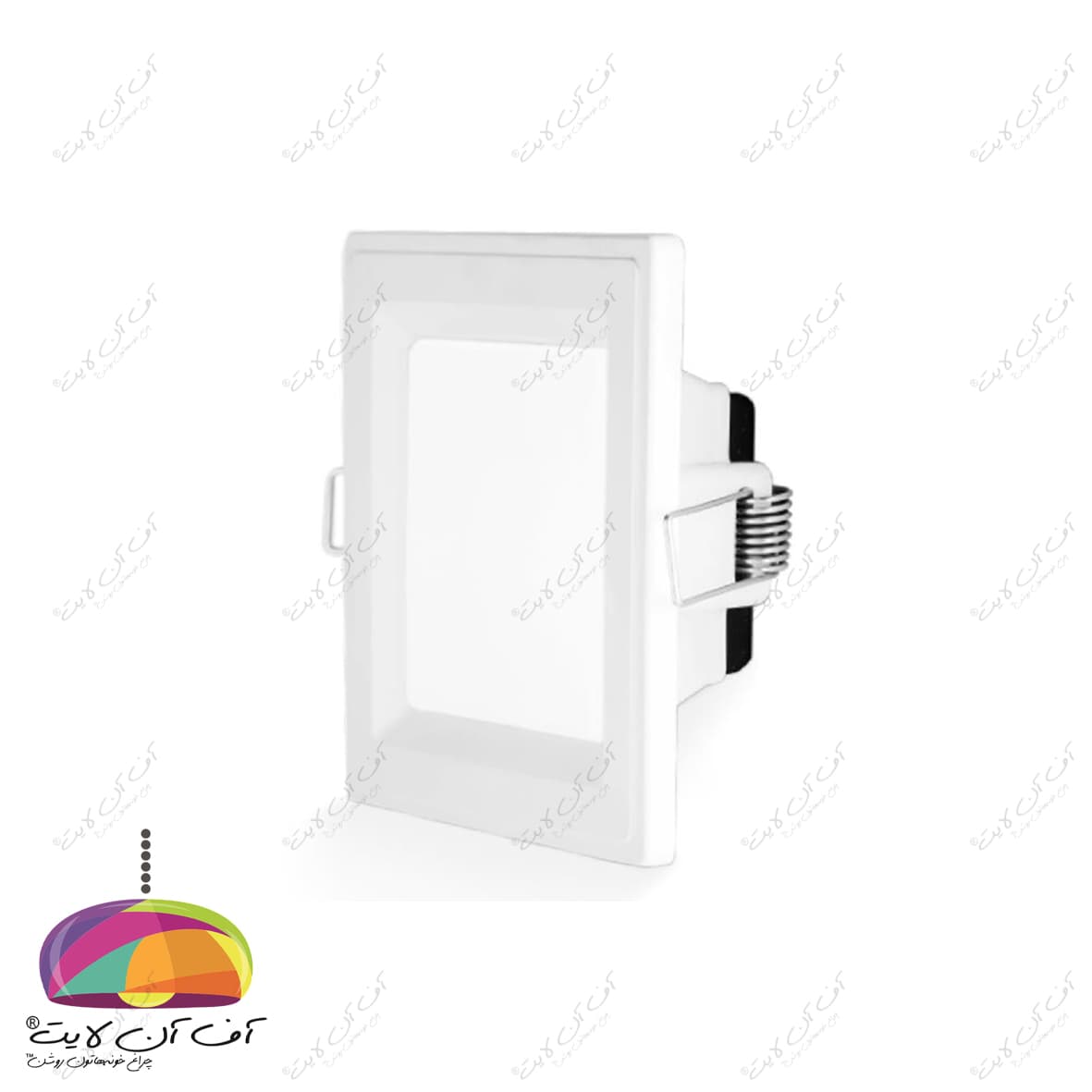 پنل سقفی LED توکار مربع 6 وات مدل زمرد آلتون رای