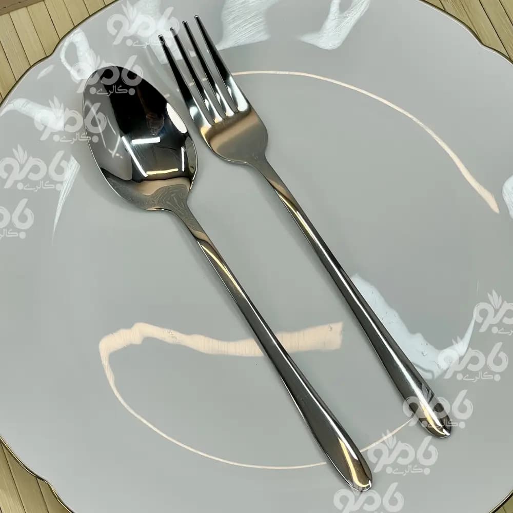قاشق چنگال یونیک استیل جعبه بنفش 580 گرم — تصویر ۴
