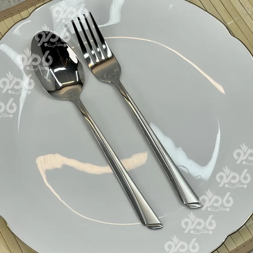 قاشق چنگال یونیک استیل جعبه بنفش 580 گرم — تصویر ۵