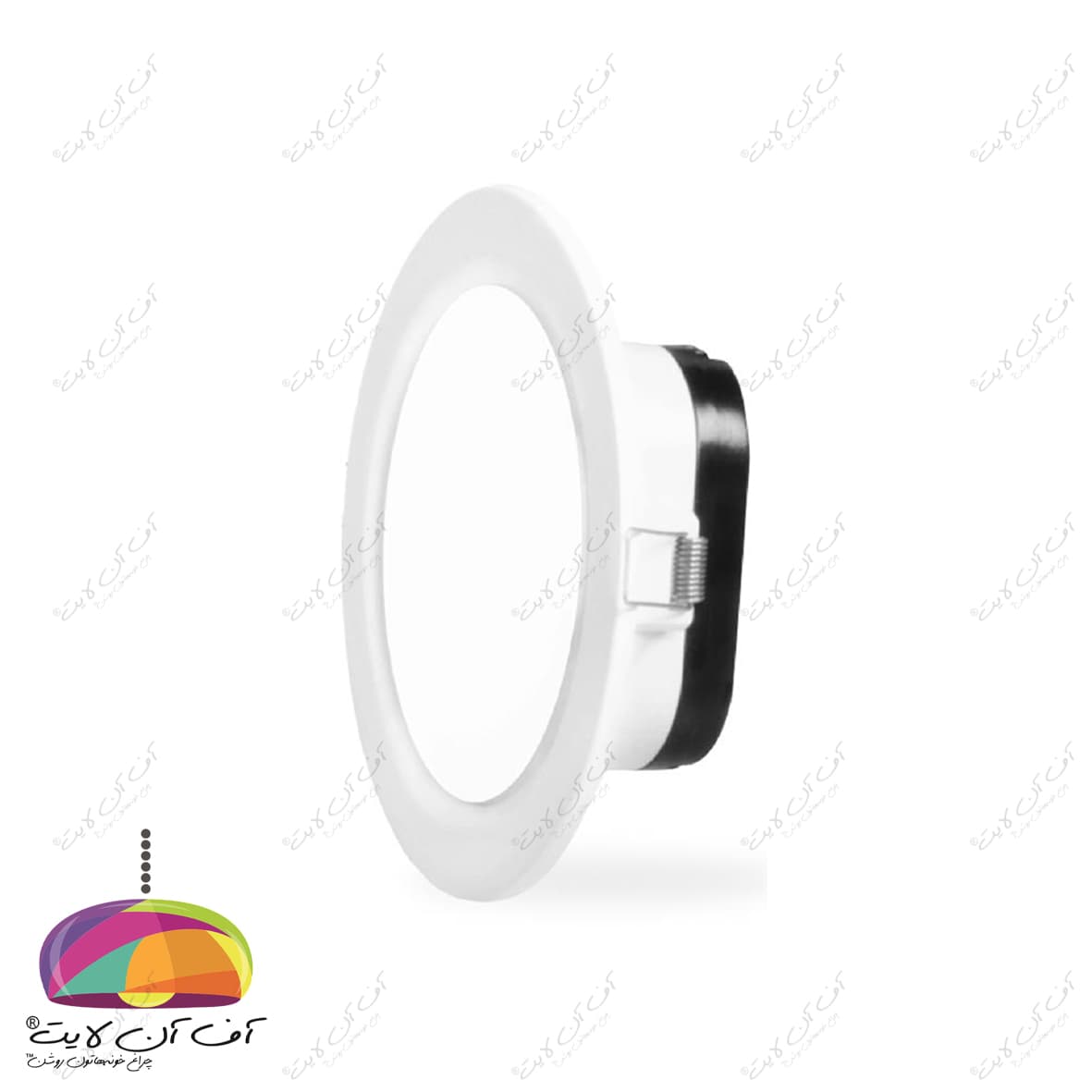 پنل سقفی LED توکار گرد 9 وات مدل دنیا آلتون رای