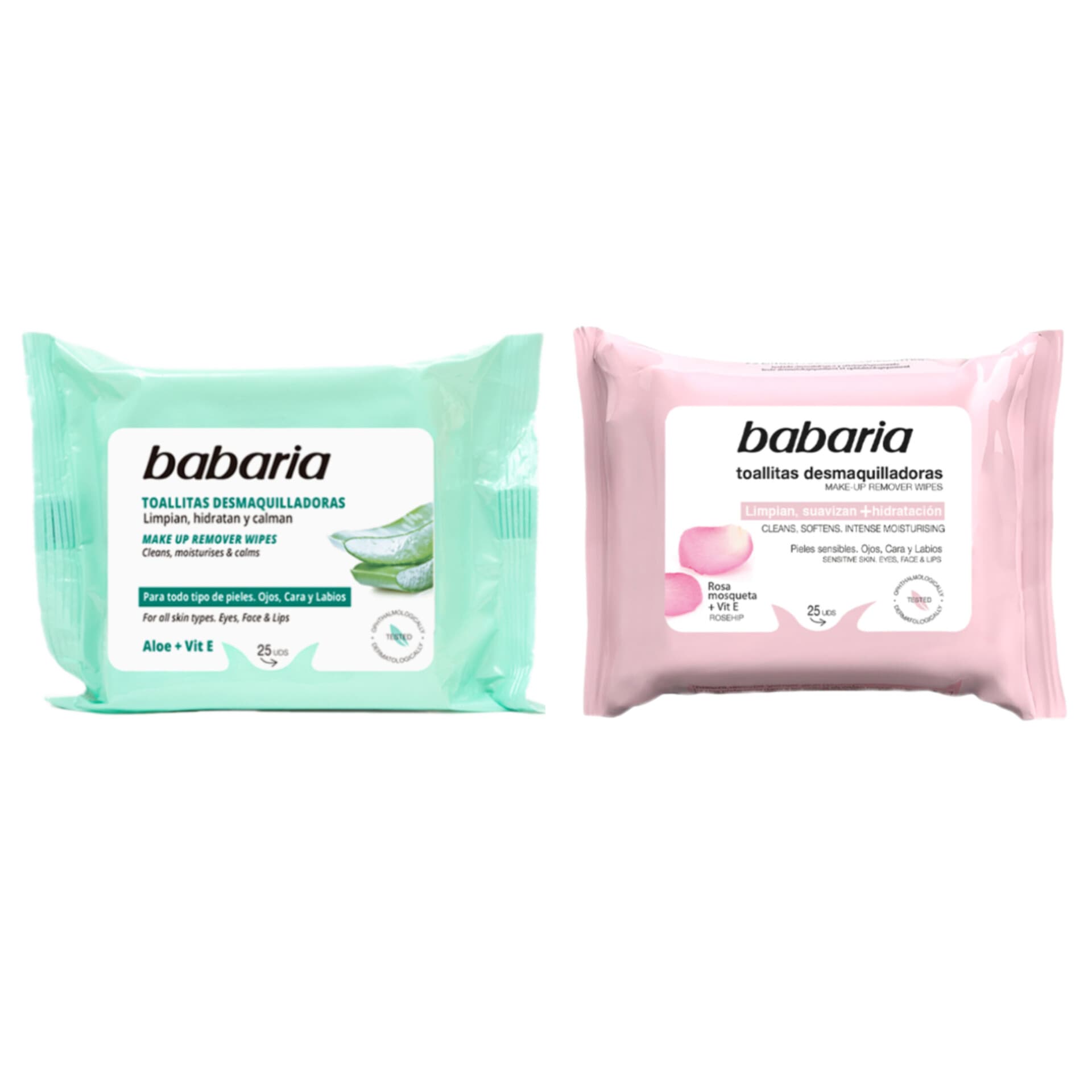 دستمال مرطوب پاک کننده آرایش باباریا بسته ۲۵ عددی اورجینال Babaria Makeup Remover Cleansing Wipes 25 Sheets