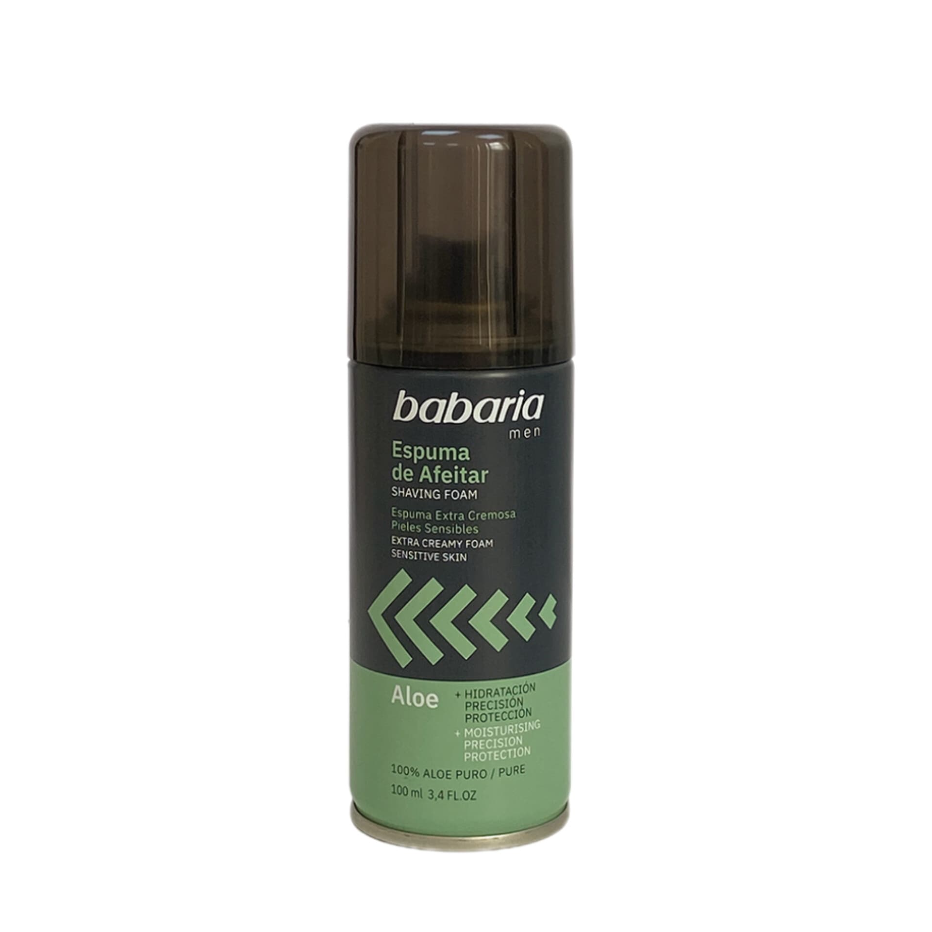 فوم اصلاح باباریا مخصوص پوست حساس حجم ۳۰۰ میل اورجینال Babaria Men Sensitive Skin Shaving Foam Aloe 300ml اصلاح نرم و کاهش تحریک پوست