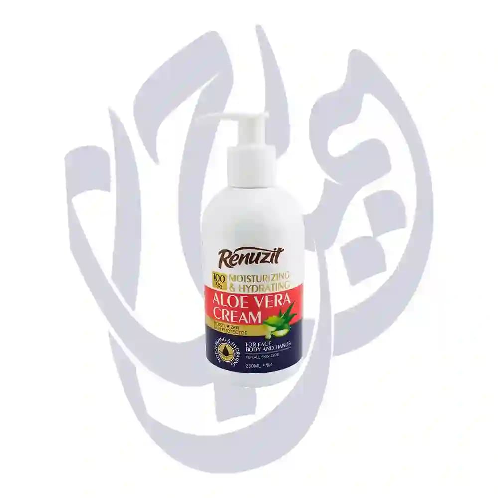 کرم مرطوب‌کننده رینوزیت عصاره آلوئه ورا مدل ALOE VERA حجم 250 میلی لیتر