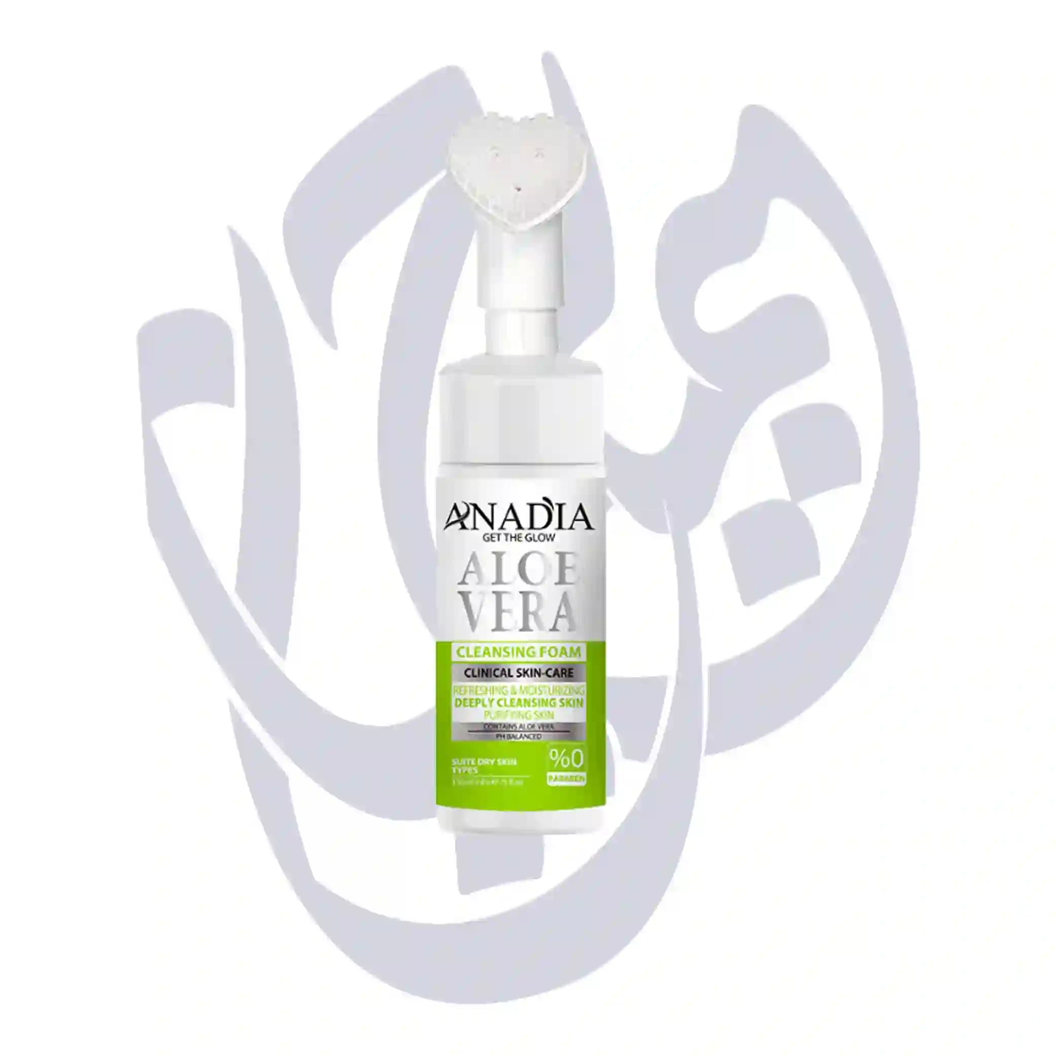فوم شست و شوی صورت حاوی عصاره آلوورا مناسب پوست خشک آنادیا 150ml