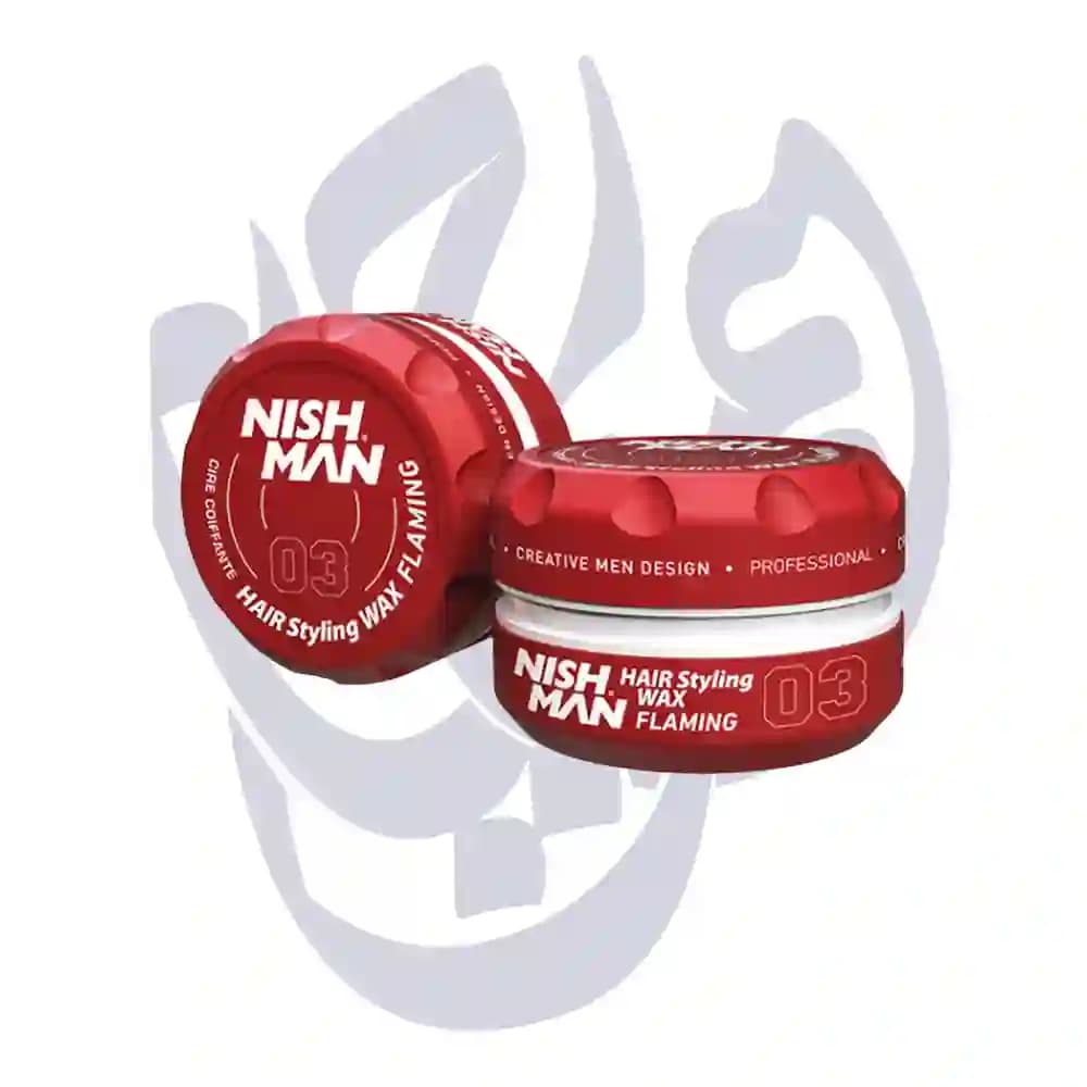 واکس مو نیشمن قرمز 03 فلامینگ | nishman hair styling wax flaming