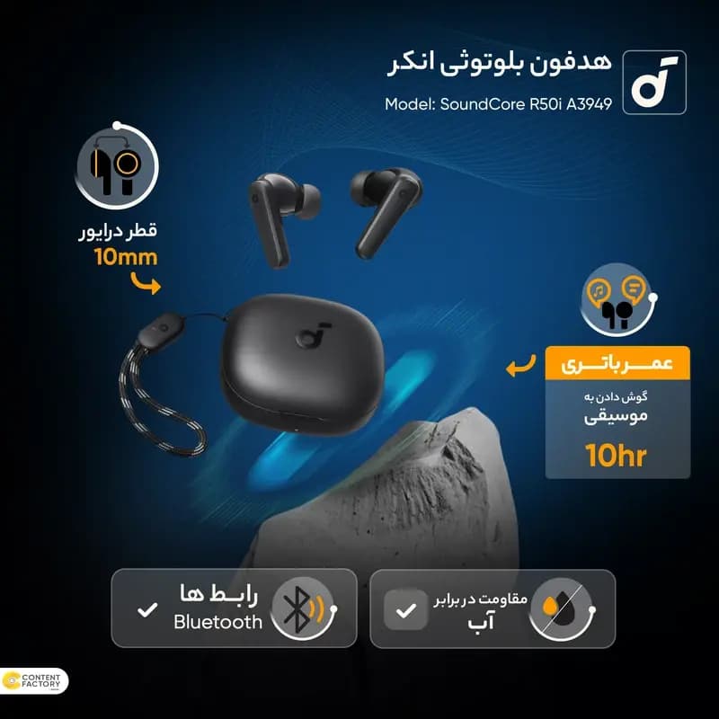 Anker Soundcore R50i A3949 Wireless Earbuds — تصویر ۲