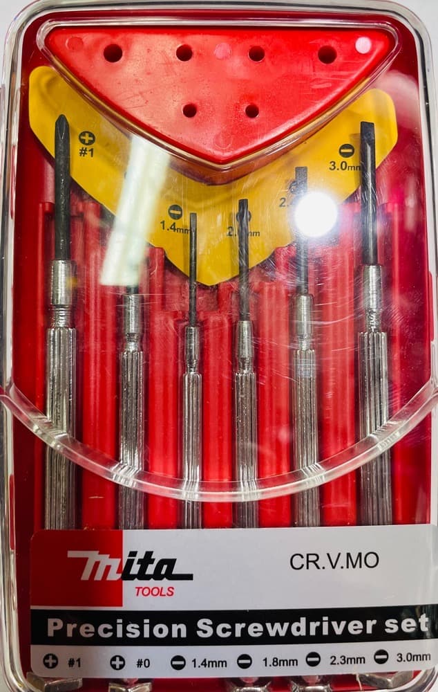 ست پیچ گوشتی ساعتی 6 پارچه Mita