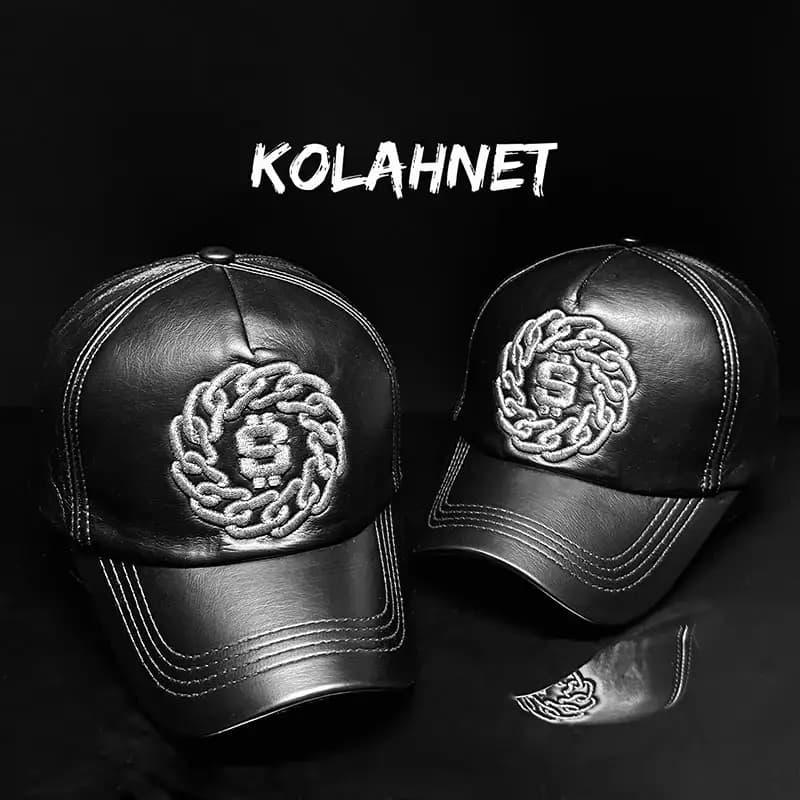 کلاه بیسبالی چرم طرح s کد 4998