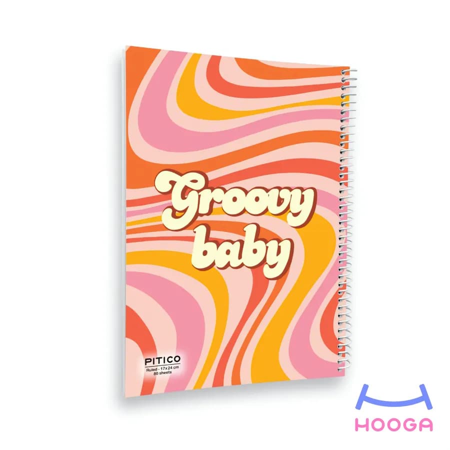 دفتر مشق 80 برگ سری groovy طرح 1 — تصویر ۲