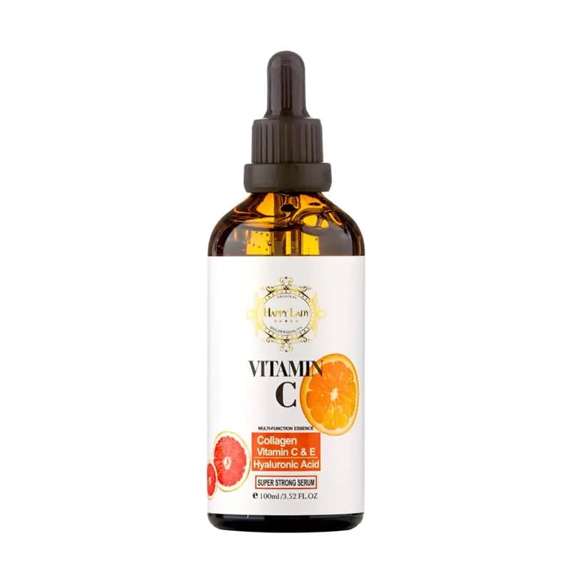 سرم آبرسان پوست هپی لیدی حاوی کلاژن و ویتامین C و E حجم 100 میلی لیتر Happy Lady Collagen Vitamin C And E Serum 100 m
