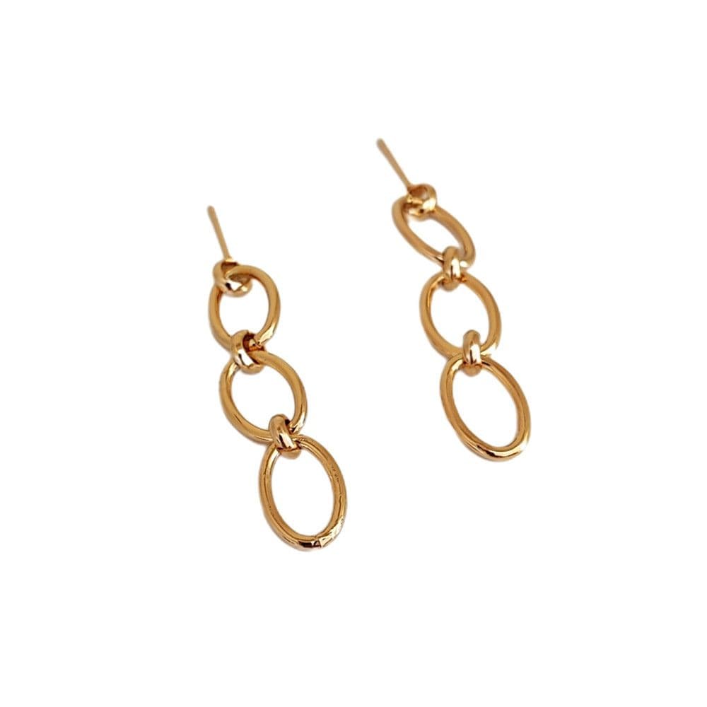 گوشواره کارتیر آویز زنانه طرح طلا GV66