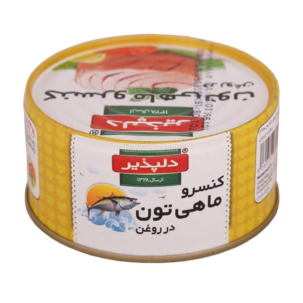کنسرو ماهی تن دلپذیر وزن 180 گرمی