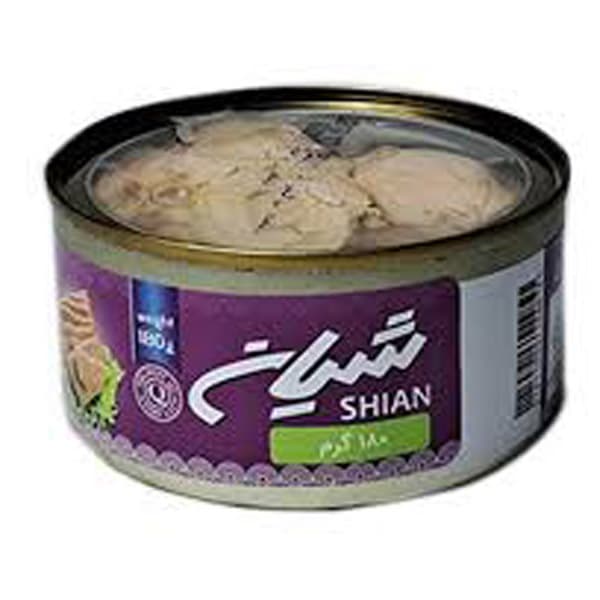 تن ماهی درب شفاف شیان(180 گرم)