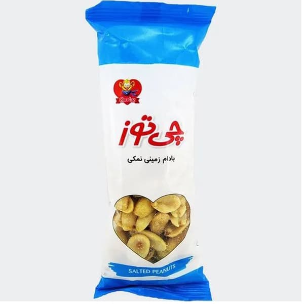 بادام زمینی نمکی چی‌توز بسته 40 گرمی
