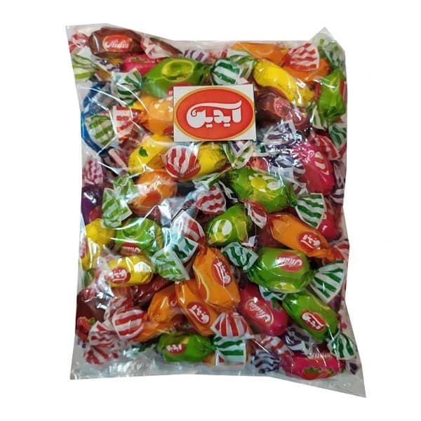 شکلات تافی دو رنگ میوه ای آیدین – 500 گرم