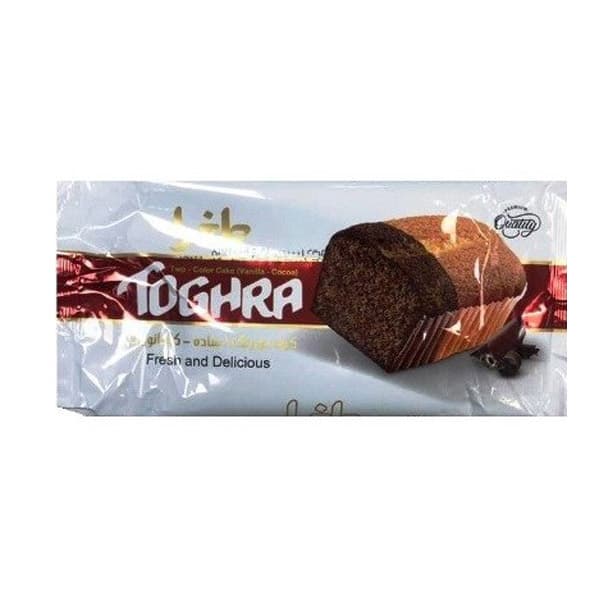 کیک دو رنگ ساده کاکائویی طغرا 200 گرمی کیکی برای دو نفر — تصویر ۲