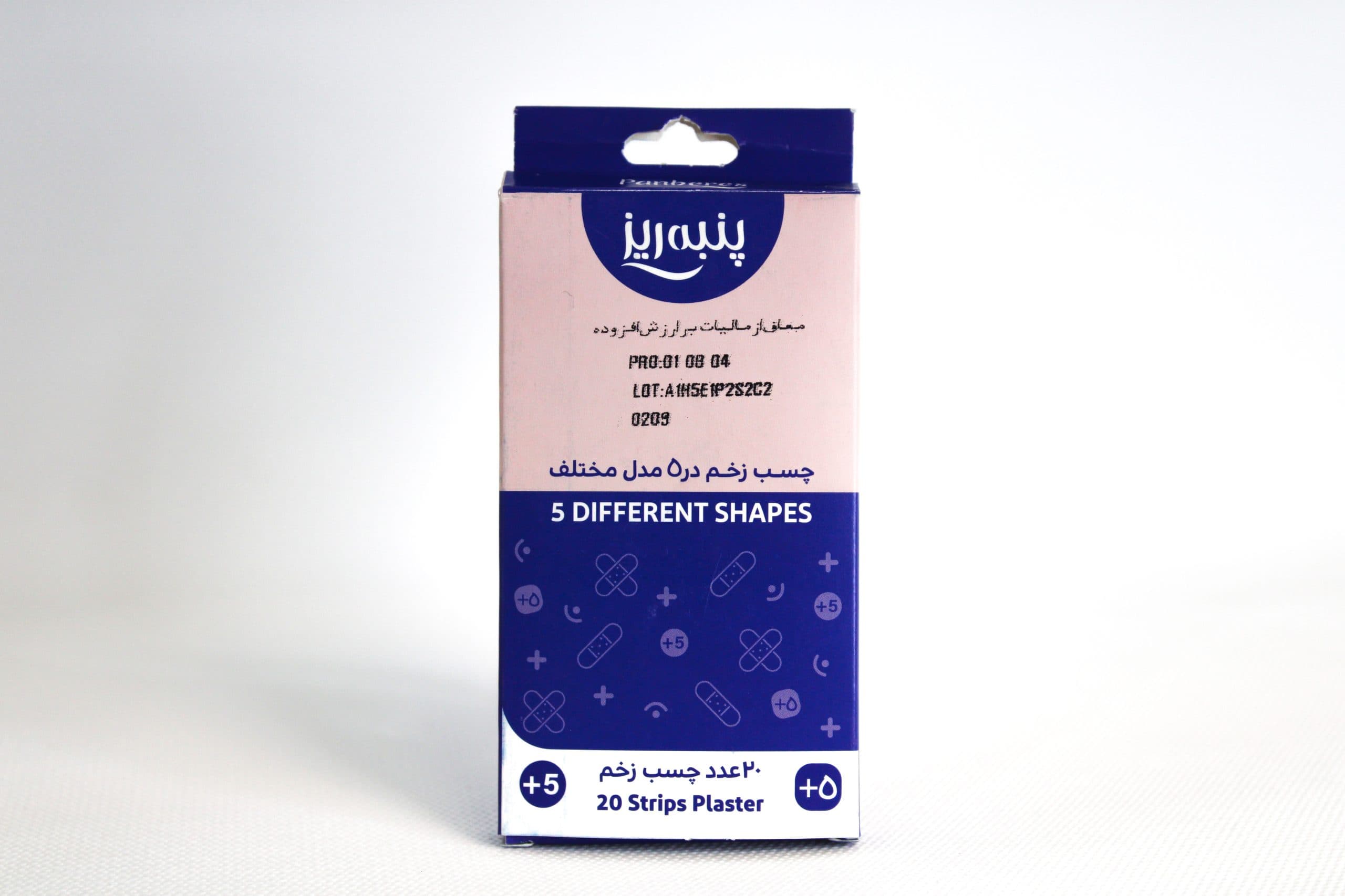 چسب زخم در 5 مدل پنبه ریز