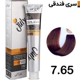 رنگ مو جولای بلوند فندقی متوسط 7.65 حجم 100 میل Medium Tabacco Blonde July
