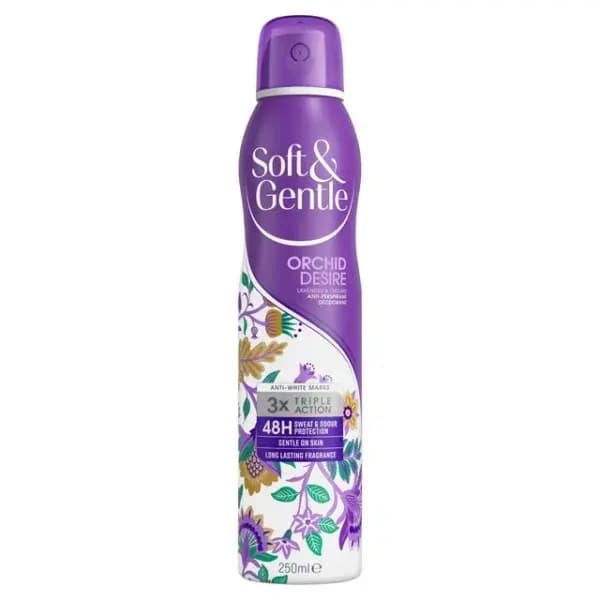 اسپری ضد تعریق سافت اند جنتل orchid desire رایحه لوندر گلی