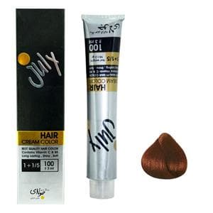 رنگ مو جولای بلوند مسی تیره 6.4 حجم 100 میل Dark Copper Blonde July