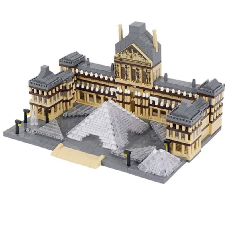 ساختنی 3000 تکه ناب سل مدل معماری موزه لوور پاریس طرح لوکس کد 3000PCS/PZS LE LOUVRE MUSEUM32084