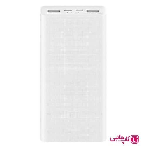 پاور بانک 20 هزار میلی آمپر شیائومی مدل PLM18ZM پک سفید (اورجینال)