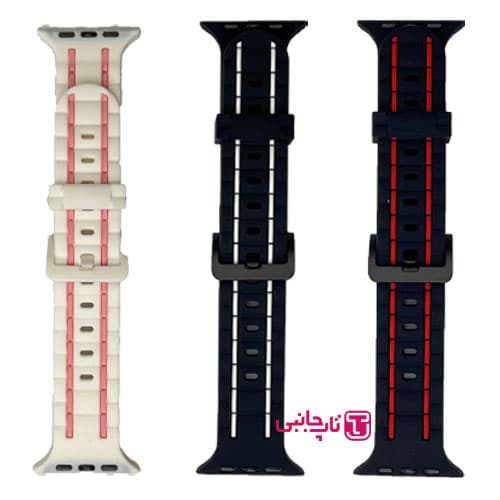 بند سیلیکون ساعت هوشمند یوشیتا مدل دو رنگ